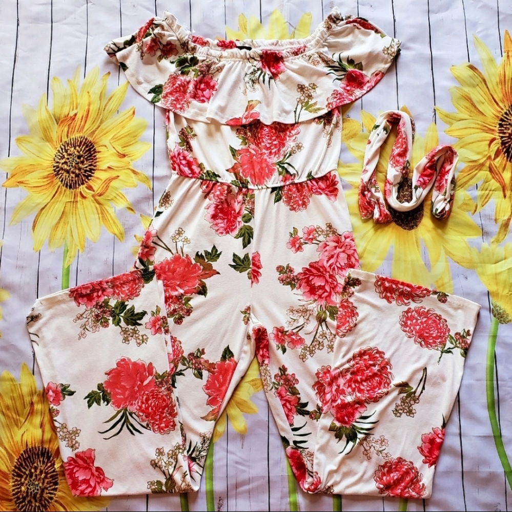 "Love" Flower Jumpsuit